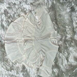 Cream Ruffled Baby Top